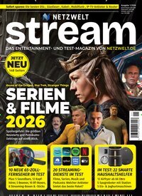 Titelbild der Ausgabe 1/2026 von Netzwelt Stream. Diese Zeitschrift und viele weitere Programmzeitschriften als Abo oder epaper bei United Kiosk online kaufen.