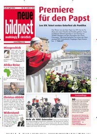 Titelbild der Ausgabe 15/2026 von neue bildpost. Diese Zeitschrift und viele weitere Kunstmagazine und Kulturmagazine als Abo oder epaper bei United Kiosk online kaufen.