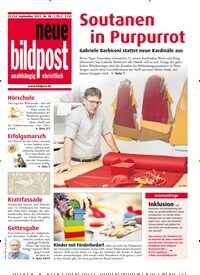 Titelbild der Ausgabe 38/2023 von neue bildpost. Diese Zeitschrift und viele weitere Kunstmagazine und Kulturmagazine als Abo oder epaper bei United Kiosk online kaufen.