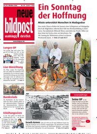 Titelbild der Ausgabe 43/2026 von neue bildpost. Diese Zeitschrift und viele weitere Kunstmagazine und Kulturmagazine als Abo oder epaper bei United Kiosk online kaufen.