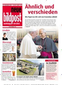 Titelbild der Ausgabe 44/2025 von neue bildpost. Diese Zeitschrift und viele weitere Kunstmagazine und Kulturmagazine als Abo oder epaper bei United Kiosk online kaufen.