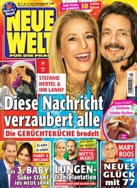 Titelbild der Ausgabe 1/2026 von Neue Welt. Diese Zeitschrift und viele weitere Frauenzeitschriften als Abo oder epaper bei United Kiosk online kaufen.