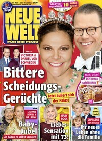 Titelbild der Ausgabe 9/2022 von Neue Welt. Diese Zeitschrift und viele weitere Frauenzeitschriften als Abo oder epaper bei United Kiosk online kaufen.