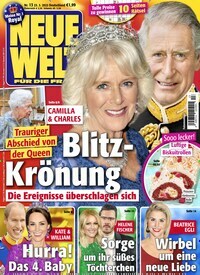 Titelbild der Ausgabe 13/2022 von Neue Welt. Diese Zeitschrift und viele weitere Frauenzeitschriften als Abo oder epaper bei United Kiosk online kaufen.