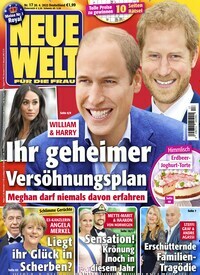 Titelbild der Ausgabe 17/2022 von Neue Welt. Diese Zeitschrift und viele weitere Frauenzeitschriften als Abo oder epaper bei United Kiosk online kaufen.