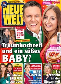Titelbild der Ausgabe 17/2025 von Neue Welt. Diese Zeitschrift und viele weitere Frauenzeitschriften als Abo oder epaper bei United Kiosk online kaufen.