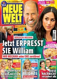 Titelbild der Ausgabe 19/2026 von Neue Welt. Diese Zeitschrift und viele weitere Frauenzeitschriften als Abo oder epaper bei United Kiosk online kaufen.