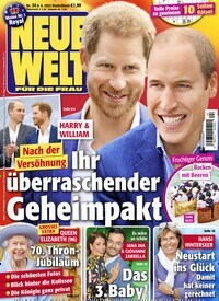 Titelbild der Ausgabe 24/2022 von Neue Welt. Diese Zeitschrift und viele weitere Frauenzeitschriften als Abo oder epaper bei United Kiosk online kaufen.