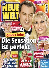 Titelbild der Ausgabe 37/2021 von Neue Welt. Diese Zeitschrift und viele weitere Frauenzeitschriften als Abo oder epaper bei United Kiosk online kaufen.