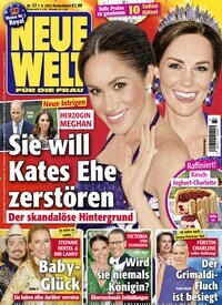 Titelbild der Ausgabe 37/2022 von Neue Welt. Diese Zeitschrift und viele weitere Frauenzeitschriften als Abo oder epaper bei United Kiosk online kaufen.