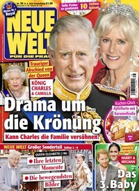 Titelbild der Ausgabe 38/2022 von Neue Welt. Diese Zeitschrift und viele weitere Frauenzeitschriften als Abo oder epaper bei United Kiosk online kaufen.