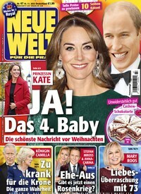 Titelbild der Ausgabe 47/2022 von Neue Welt. Diese Zeitschrift und viele weitere Frauenzeitschriften als Abo oder epaper bei United Kiosk online kaufen.