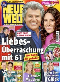 Titelbild der Ausgabe 48/2021 von Neue Welt. Diese Zeitschrift und viele weitere Frauenzeitschriften als Abo oder epaper bei United Kiosk online kaufen.