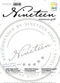 Titelbild der Ausgabe 1/2022 von Nineteen.golf. Diese Zeitschrift und viele weitere Sportmagazine als Abo oder epaper bei United Kiosk online kaufen.