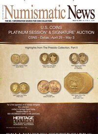Titelbild der Ausgabe 5/2026 von Numismatic News. Diese Zeitschrift und viele weitere Reisemagazine, Freizeitmagazine und Wissensmagazine als Abo oder epaper bei United Kiosk online kaufen.