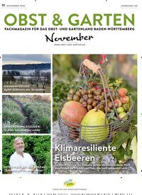 Titelbild der Ausgabe 11/2025 von Obst & Garten. Diese Zeitschrift und viele weitere Naturzeitschriften, Landwirtschaftszeitungen und Umweltmagazine als Abo oder epaper bei United Kiosk online kaufen.