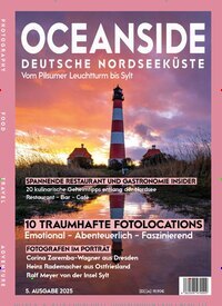 Titelbild der Ausgabe 5/2025 von Oceanside. Diese Zeitschrift und viele weitere Reisemagazine, Freizeitmagazine und Wissensmagazine als Abo oder epaper bei United Kiosk online kaufen.