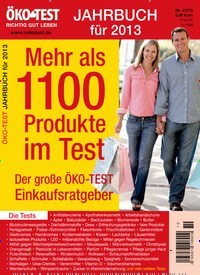 Titelbild der Ausgabe 10/2012 von ÖKO-TEST Jahrbuch. Diese Zeitschrift und viele weitere Gesundheitsmagazine und Test Zeitschriften als Abo oder epaper bei United Kiosk online kaufen.