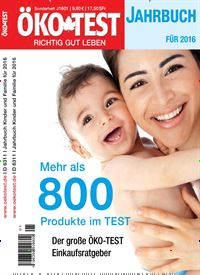 Titelbild der Ausgabe 1/2016 von ÖKO-TEST Jahrbuch Kinder und Familie. Diese Zeitschrift und viele weitere Elternzeitschriften und Tierzeitschriften als Abo oder epaper bei United Kiosk online kaufen.