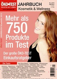 Titelbild der Ausgabe 12/2012 von ÖKO-TEST Jahrbuch Kosmetik. Diese Zeitschrift und viele weitere Frauenzeitschriften als Abo oder epaper bei United Kiosk online kaufen.