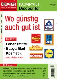 Titelbild der Ausgabe 7/2011 von ÖKO-TEST Kompass Discounter. Diese Zeitschrift und viele weitere Wirtschaftsmagazine und Politikmagazine als Abo oder epaper bei United Kiosk online kaufen.