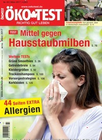 Titelbild der Ausgabe 3/2017 von ÖKO-TEST Magazin. Diese Zeitschrift und viele weitere Wirtschaftsmagazine und Politikmagazine als Abo oder epaper bei United Kiosk online kaufen.