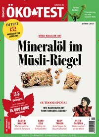 Titelbild der Ausgabe 4/2020 von ÖKO-TEST Magazin. Diese Zeitschrift und viele weitere Wirtschaftsmagazine und Politikmagazine als Abo oder epaper bei United Kiosk online kaufen.