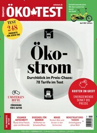Titelbild der Ausgabe 4/2022 von ÖKO-TEST Magazin. Diese Zeitschrift und viele weitere Wirtschaftsmagazine und Politikmagazine als Abo oder epaper bei United Kiosk online kaufen.
