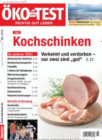 Titelbild der Ausgabe 5/2010 von ÖKO-TEST Magazin. Diese Zeitschrift und viele weitere Wirtschaftsmagazine und Politikmagazine als Abo oder epaper bei United Kiosk online kaufen.