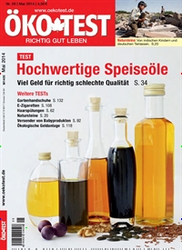 Titelbild der Ausgabe 5/2014 von ÖKO-TEST Magazin. Diese Zeitschrift und viele weitere Gesundheitsmagazine und Test Zeitschriften als Abo oder epaper bei United Kiosk online kaufen.