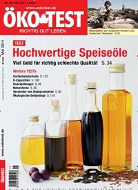 Titelbild der Ausgabe 5/2014 von ÖKO-TEST Magazin. Diese Zeitschrift und viele weitere Wirtschaftsmagazine und Politikmagazine als Abo oder epaper bei United Kiosk online kaufen.