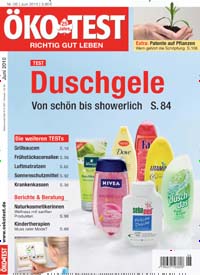 Titelbild der Ausgabe 6/2010 von ÖKO-TEST Magazin. Diese Zeitschrift und viele weitere Wirtschaftsmagazine und Politikmagazine als Abo oder epaper bei United Kiosk online kaufen.