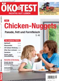 Titelbild der Ausgabe 7/2010 von ÖKO-TEST Magazin. Diese Zeitschrift und viele weitere Wirtschaftsmagazine und Politikmagazine als Abo oder epaper bei United Kiosk online kaufen.