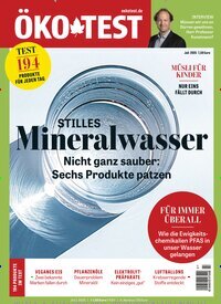 Titelbild der Ausgabe 7/2025 von ÖKO-TEST Magazin. Diese Zeitschrift und viele weitere Wirtschaftsmagazine und Politikmagazine als Abo oder epaper bei United Kiosk online kaufen.