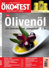 Titelbild der Ausgabe 8/2013 von ÖKO-TEST Magazin. Diese Zeitschrift und viele weitere Wirtschaftsmagazine und Politikmagazine als Abo oder epaper bei United Kiosk online kaufen.