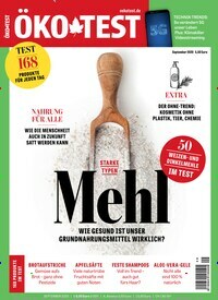 Titelbild der Ausgabe 9/2020 von ÖKO-TEST Magazin. Diese Zeitschrift und viele weitere Wirtschaftsmagazine und Politikmagazine als Abo oder epaper bei United Kiosk online kaufen.