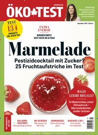 Titelbild der Ausgabe 9/2025 von ÖKO-TEST Magazin. Diese Zeitschrift und viele weitere Wirtschaftsmagazine und Politikmagazine als Abo oder epaper bei United Kiosk online kaufen.