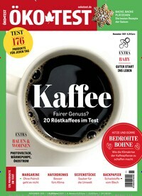 Titelbild der Ausgabe 11/2021 von ÖKO-TEST Magazin. Diese Zeitschrift und viele weitere Gesundheitsmagazine und Test Zeitschriften als Abo oder epaper bei United Kiosk online kaufen.