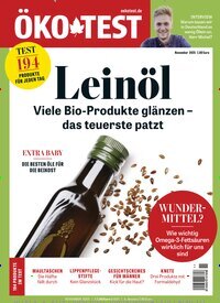 Titelbild der Ausgabe 11/2025 von ÖKO-TEST Magazin. Diese Zeitschrift und viele weitere Wirtschaftsmagazine und Politikmagazine als Abo oder epaper bei United Kiosk online kaufen.