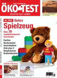 Titelbild der Ausgabe 12/2011 von ÖKO-TEST Magazin. Diese Zeitschrift und viele weitere Wirtschaftsmagazine und Politikmagazine als Abo oder epaper bei United Kiosk online kaufen.