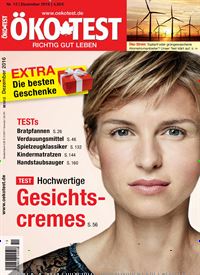 Titelbild der Ausgabe 12/2016 von ÖKO-TEST Magazin. Diese Zeitschrift und viele weitere Wirtschaftsmagazine und Politikmagazine als Abo oder epaper bei United Kiosk online kaufen.