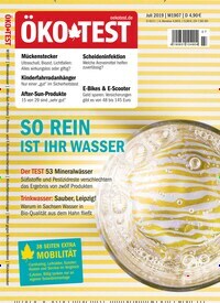 Titelbild der Ausgabe 70/2019 von ÖKO-TEST Magazin. Diese Zeitschrift und viele weitere Wirtschaftsmagazine und Politikmagazine als Abo oder epaper bei United Kiosk online kaufen.