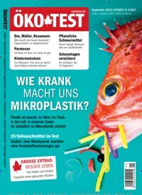 Titelbild der Ausgabe 90/2019 von ÖKO-TEST Magazin. Diese Zeitschrift und viele weitere Wirtschaftsmagazine und Politikmagazine als Abo oder epaper bei United Kiosk online kaufen.