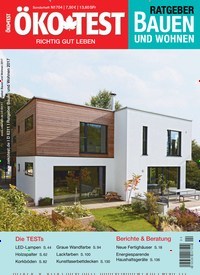 Titelbild der Ausgabe 4/2017 von ÖKO-TEST Ratgeber Bauen und Wohnen. Diese Zeitschrift und viele weitere Gartenzeitschriften und Wohnzeitschriften als Abo oder epaper bei United Kiosk online kaufen.