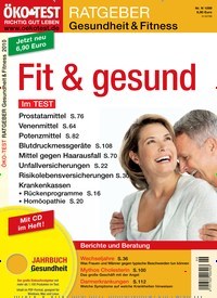 Titelbild der Ausgabe 99/2010 von ÖKO-TEST Ratgeber Gesundheit & Fitness. Diese Zeitschrift und viele weitere Wirtschaftsmagazine und Politikmagazine als Abo oder epaper bei United Kiosk online kaufen.