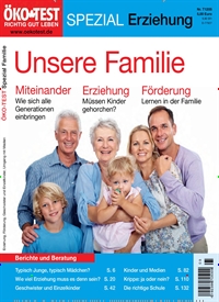 Titelbild der Ausgabe 5/2012 von ÖKO-TEST Spezial Erziehung. Diese Zeitschrift und viele weitere Wirtschaftsmagazine und Politikmagazine als Abo oder epaper bei United Kiosk online kaufen.