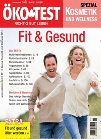Titelbild der Ausgabe 5/2014 von ÖKO-TEST Spezial Kosmetik und Wellness. Diese Zeitschrift und viele weitere Frauenzeitschriften als Abo oder epaper bei United Kiosk online kaufen.
