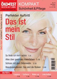 Titelbild der Ausgabe 12/2008 von ÖKO-TEST Spezial Schönheit & Pflege. Diese Zeitschrift und viele weitere Wirtschaftsmagazine und Politikmagazine als Abo oder epaper bei United Kiosk online kaufen.
