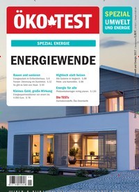 Titelbild der Ausgabe 9/2017 von ÖKO-TEST Spezial Umwelt & Energie. Diese Zeitschrift und viele weitere Gartenzeitschriften und Wohnzeitschriften als Abo oder epaper bei United Kiosk online kaufen.