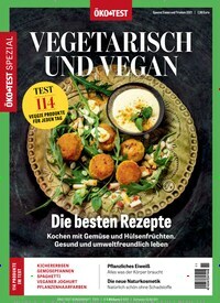 Titelbild der Ausgabe 11/2021 von ÖKO-TEST Spezial Vegetarisch und Vegan. Diese Zeitschrift und viele weitere Kochzeitschriften und Backzeitschriften als Abo oder epaper bei United Kiosk online kaufen.
